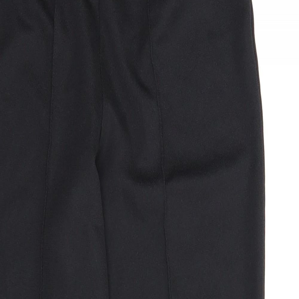 Slimma Womens Black   Pedal Pusher Trousers Size 10 L24 in
