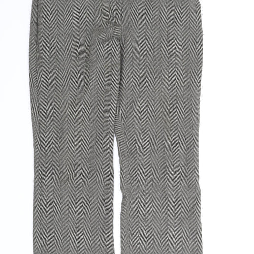 Papaya Womens Grey Striped  Trousers  Size 14 L30 in