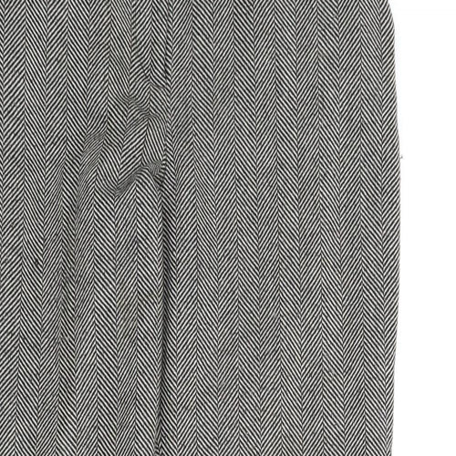 Papaya Womens Grey Striped  Trousers  Size 14 L30 in
