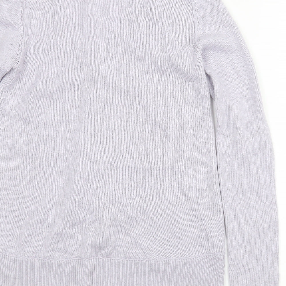 The White Company Womens Purple   Cardigan Jumper Size S