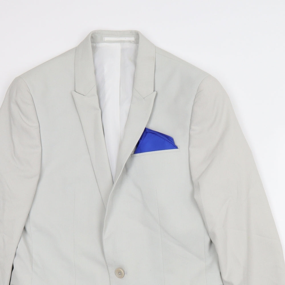 ASOS Mens Grey   Jacket Suit Jacket Size 38