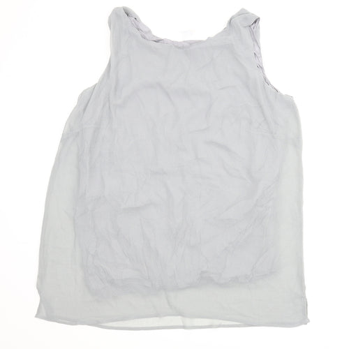 Agenda Womens Grey   Basic Blouse Size 24
