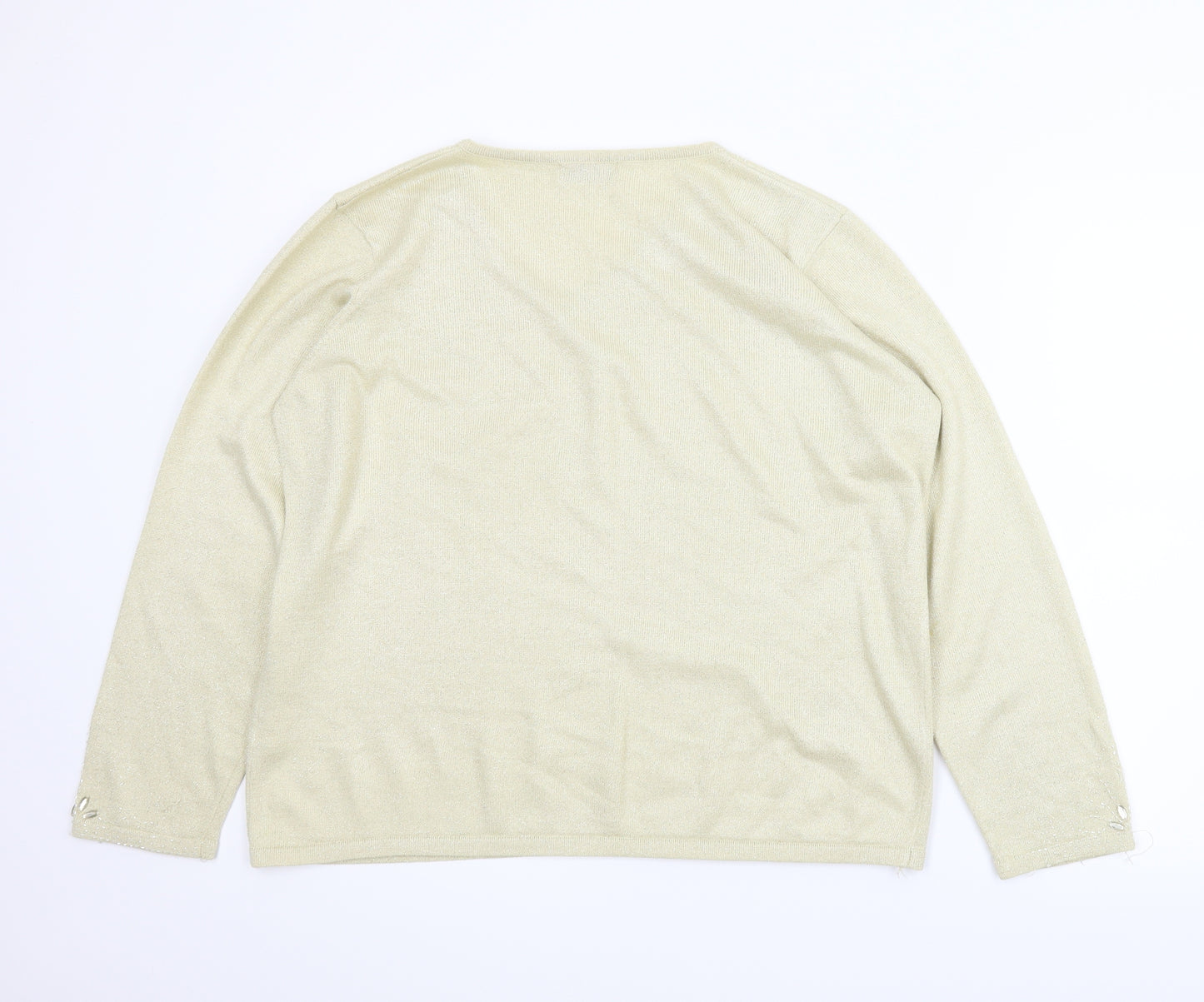 Le Bon Marché Womens Gold   Pullover Jumper Size L