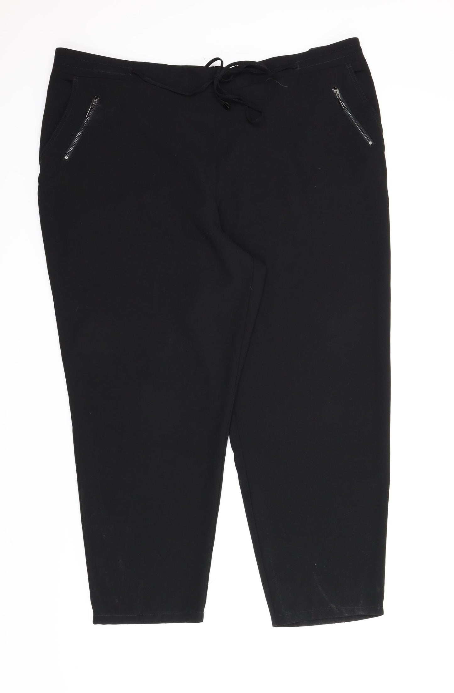 Le Bon Marché Womens Black   Pedal Pusher Trousers Size 22 L26 in