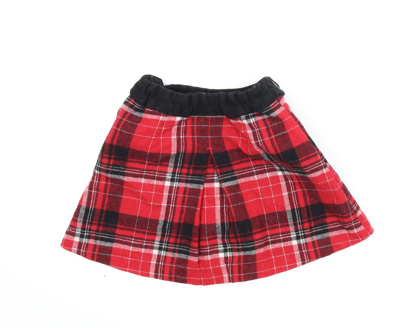 NEXT Girls Red Plaid  A-Line Skirt Size 4 Years