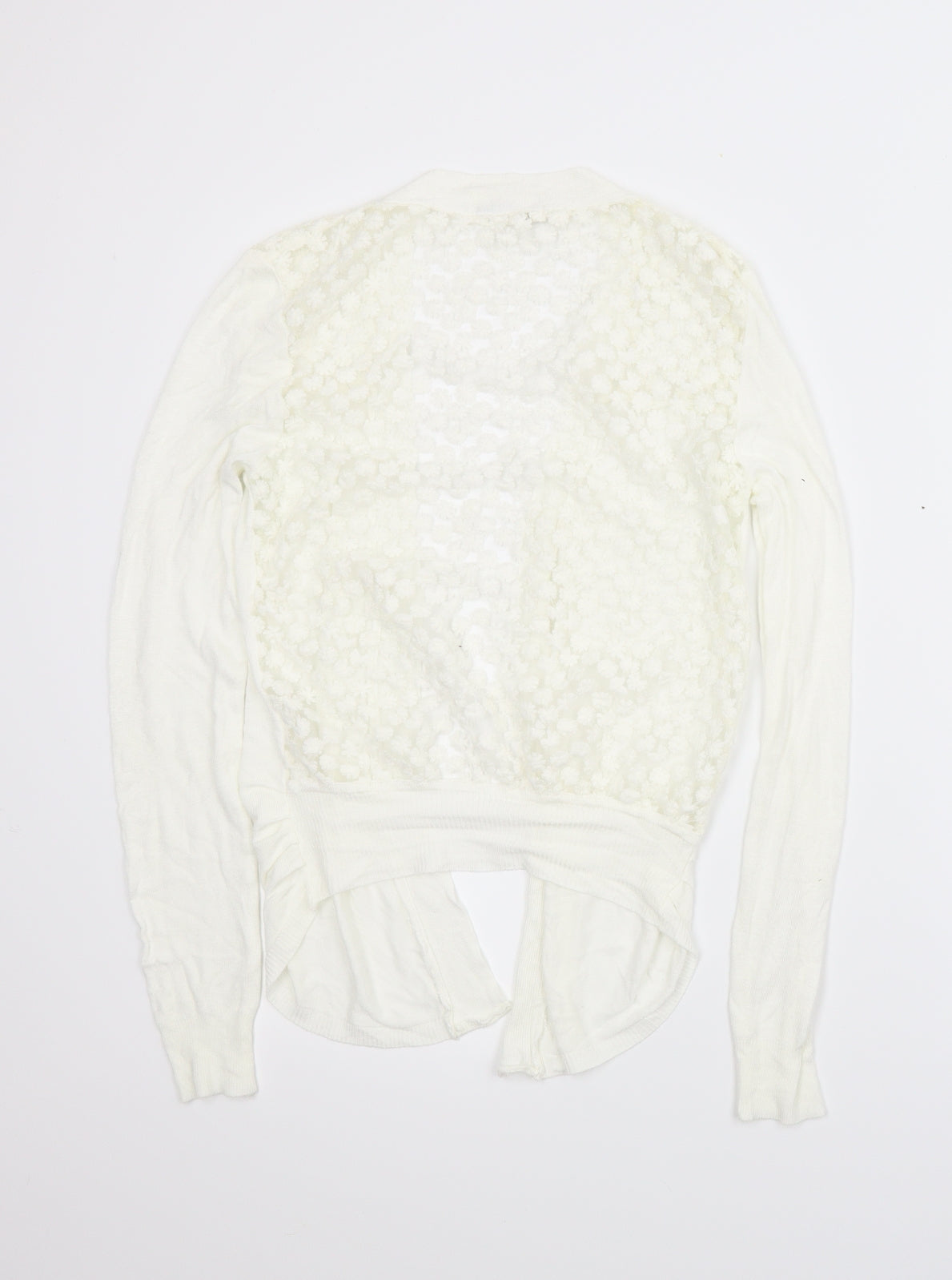 Mizumi Womens White   Cardigan Jumper Size S  - Draped