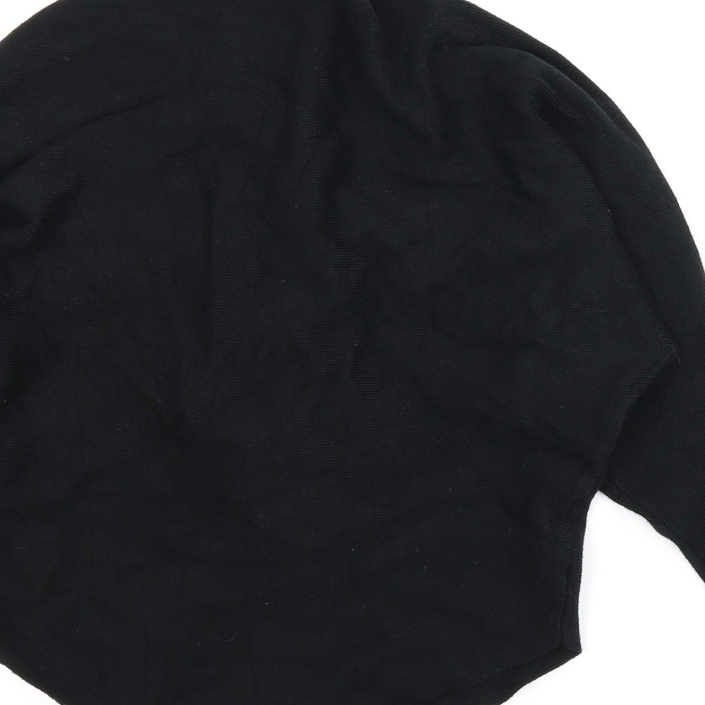 TU Womens Black   Pullover Jumper Size S  - Lace up