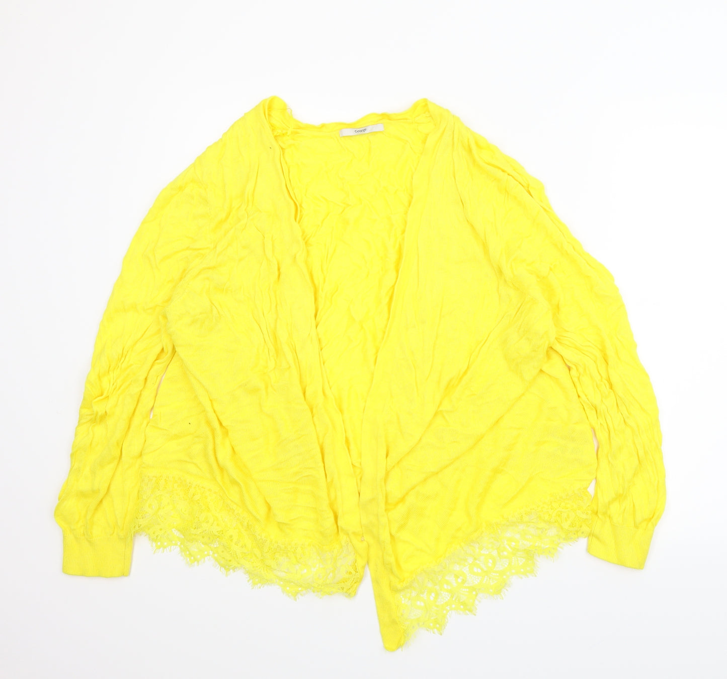 George Womens Yellow   Cardigan Jumper Size 20
