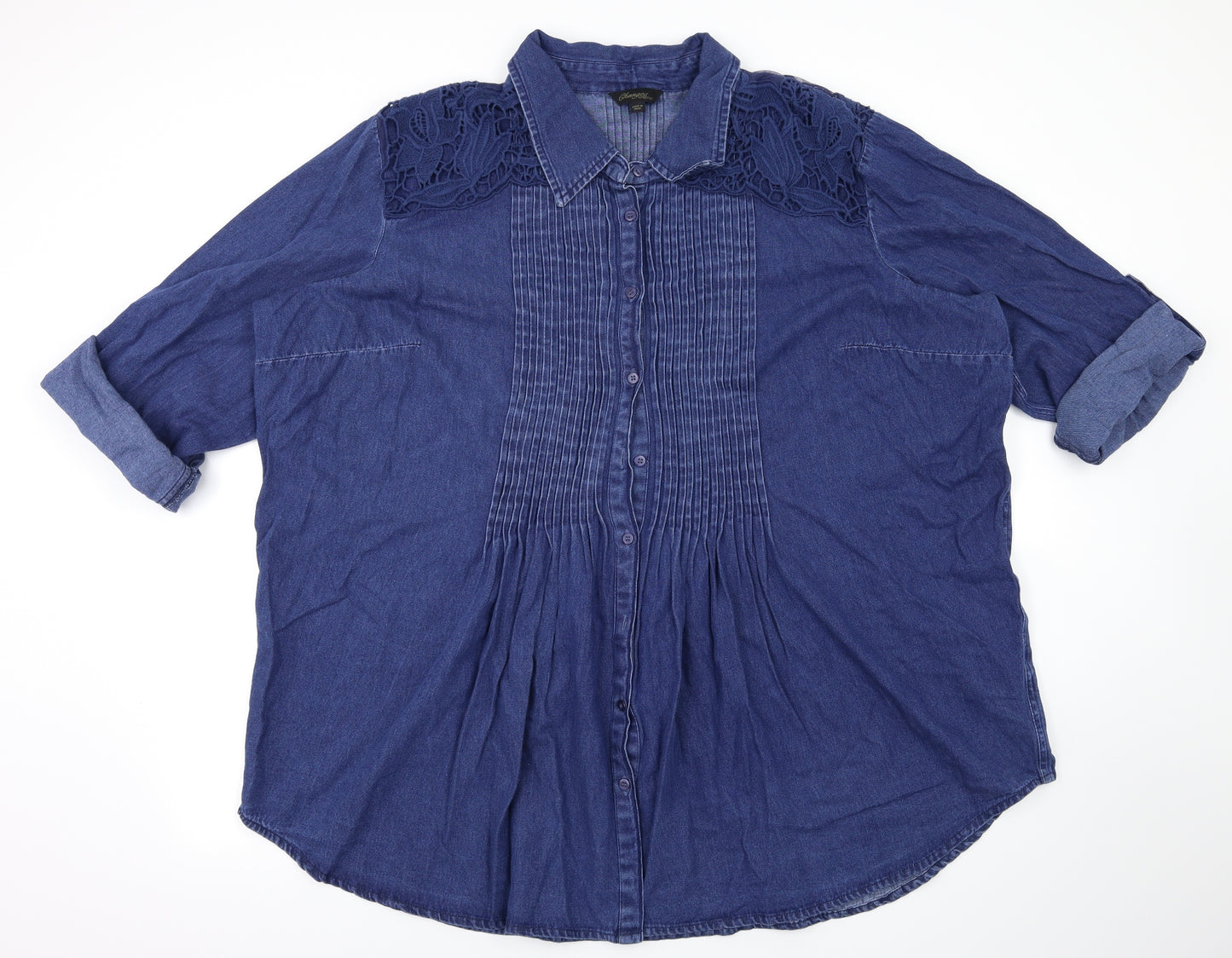 Changes Womens Blue   Fit & Flare  Size 28