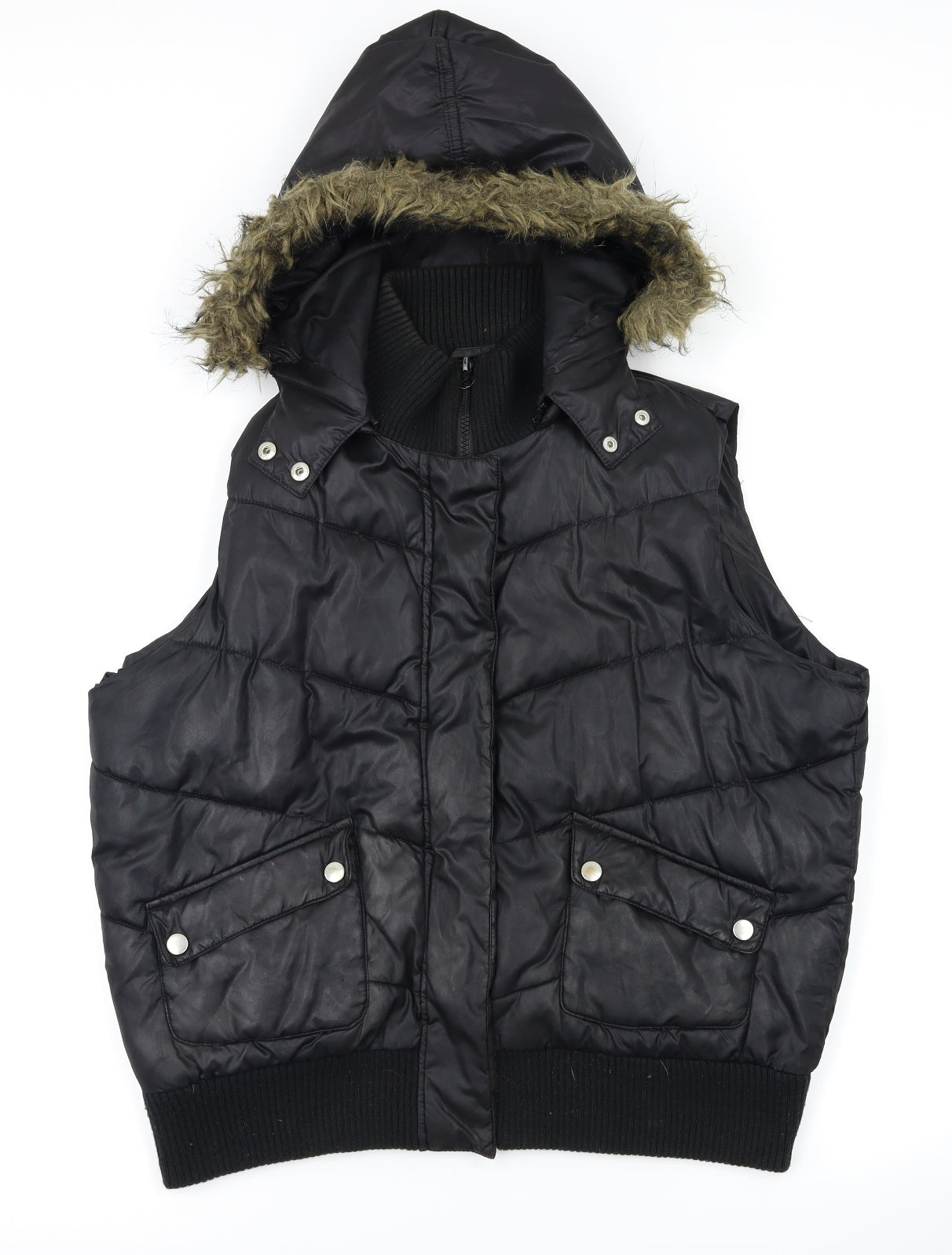 Cherokee Womens Black   Gilet Coat Size 16