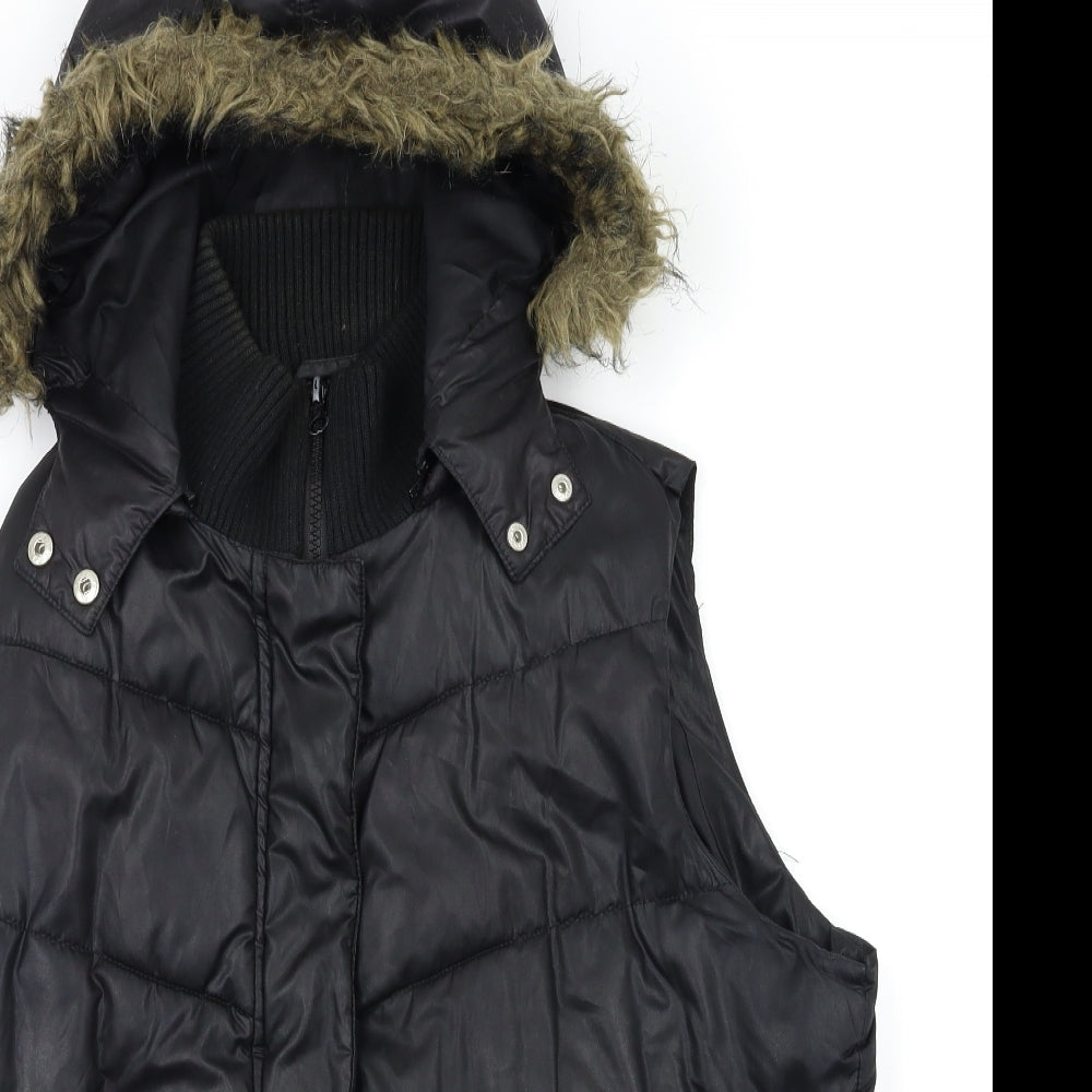 Cherokee Womens Black   Gilet Coat Size 16
