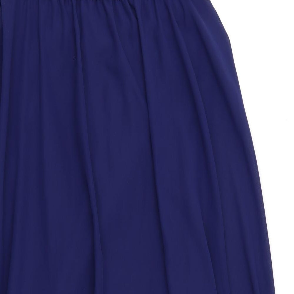 Quiz Womens Blue Floral  Fit & Flare  Size 18