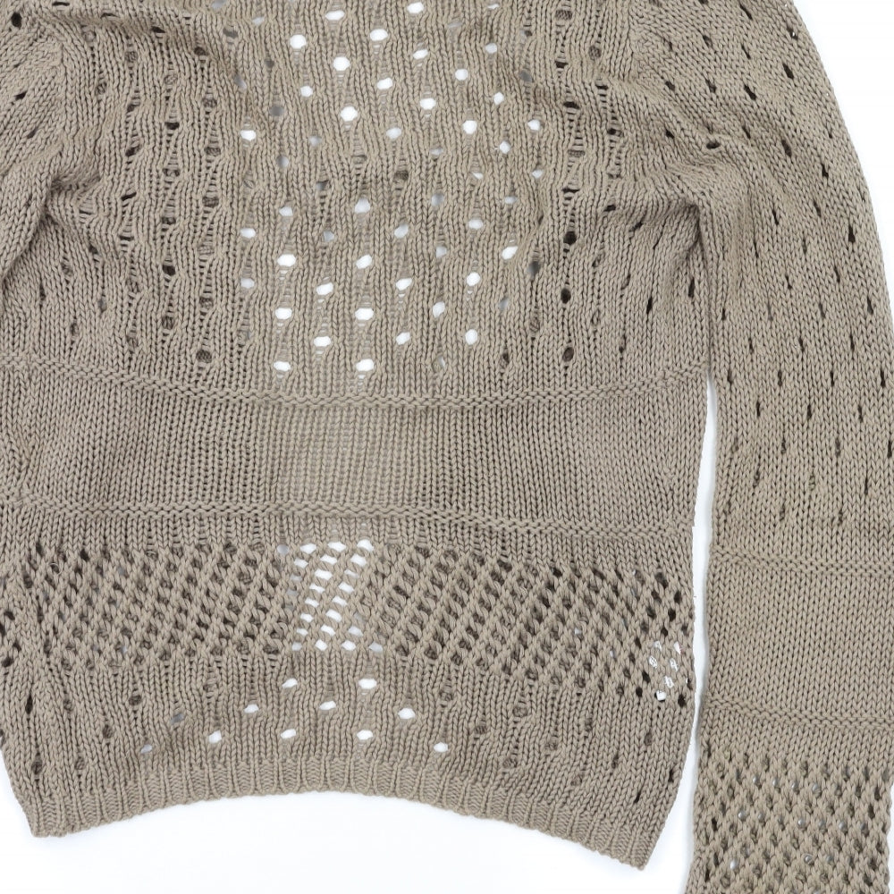 Soon Womens Brown   Cardigan Jumper Size 10