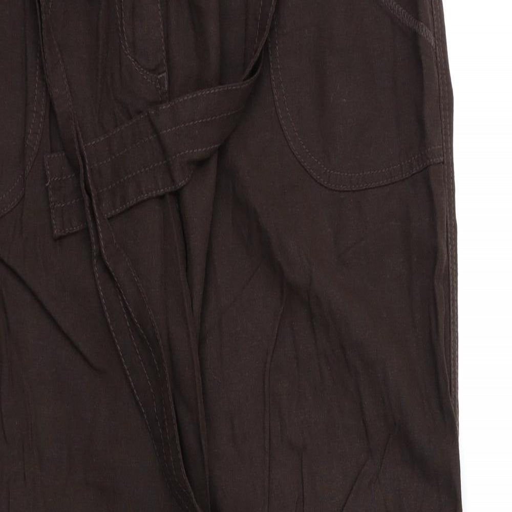 M&S Womens Brown   Trousers  Size 14 L30 in
