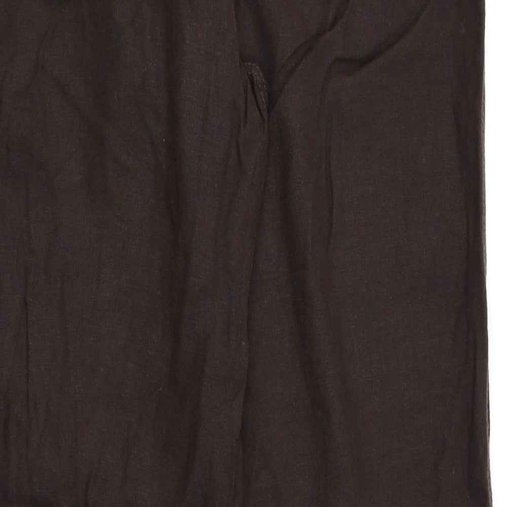 M&S Womens Brown   Trousers  Size 14 L30 in