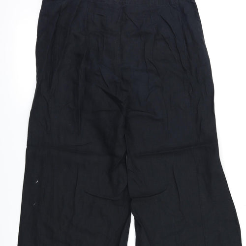 M&S Womens Black   Trousers  Size 14 L23 in