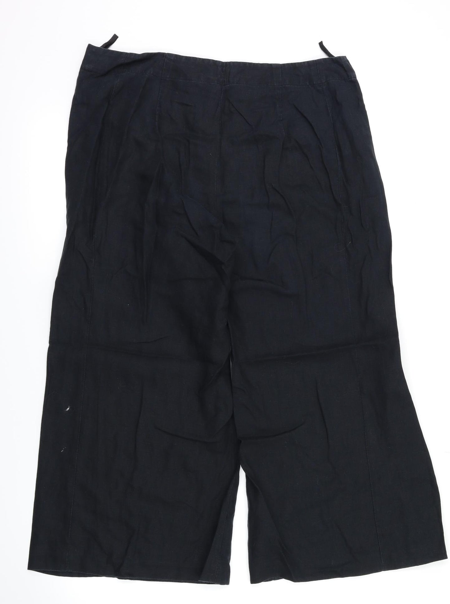 M&S Womens Black   Trousers  Size 14 L23 in