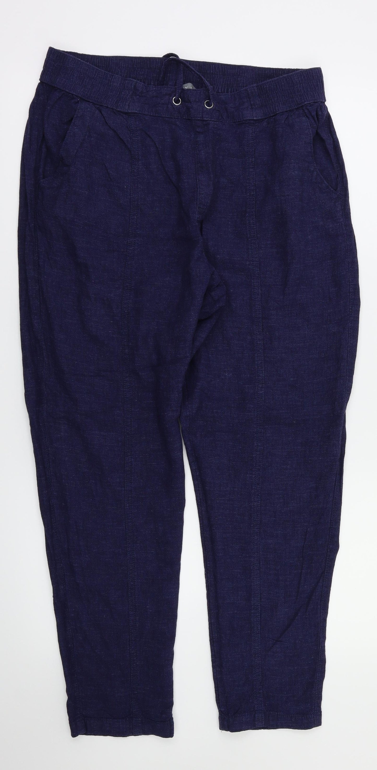 Nutmeg Womens Blue   Trousers  Size 14 L28 in