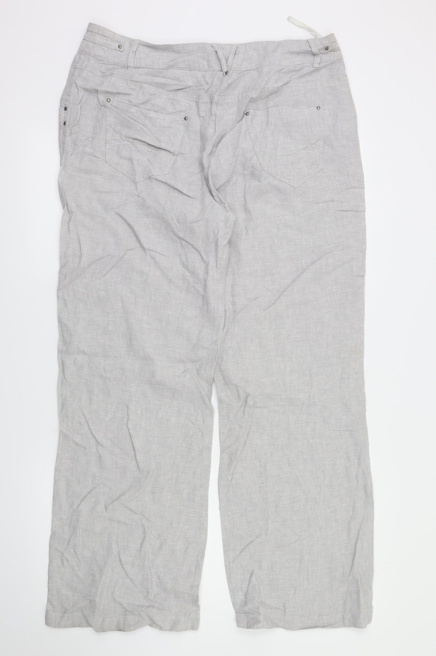 M&S Womens Grey   Sweatpants Trousers Size 14 L30 in