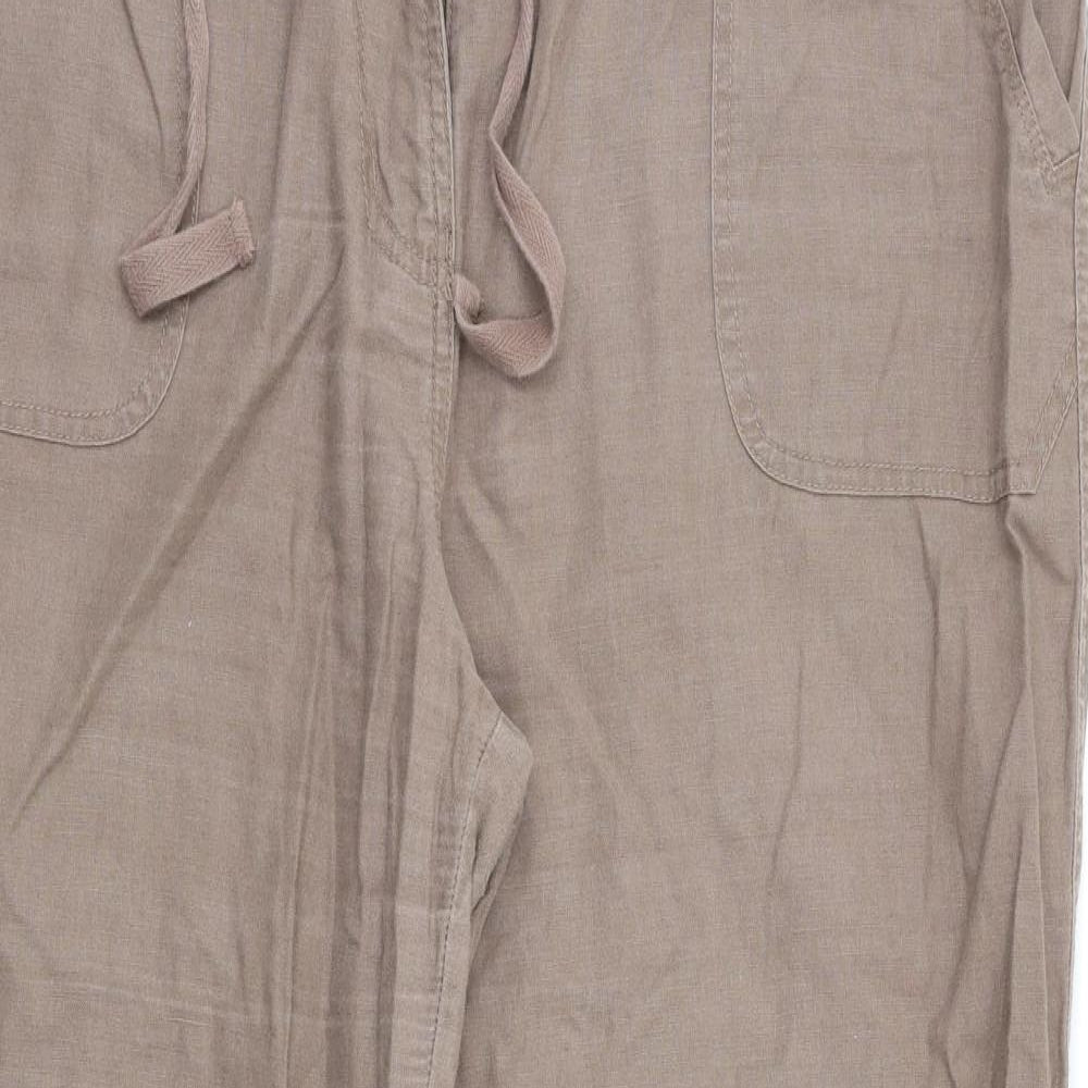 TU Womens Brown   Trousers  Size 18 L31 in