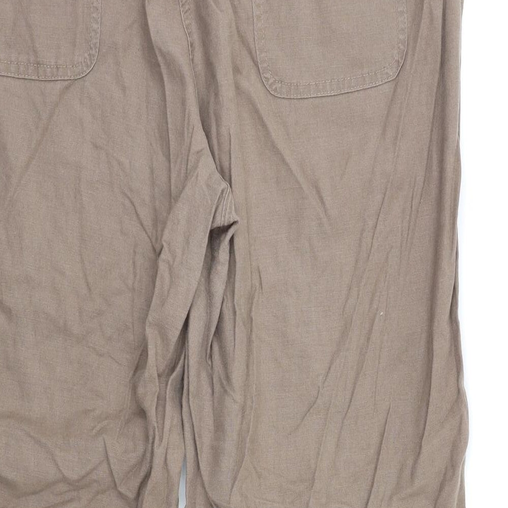 TU Womens Brown   Trousers  Size 18 L31 in