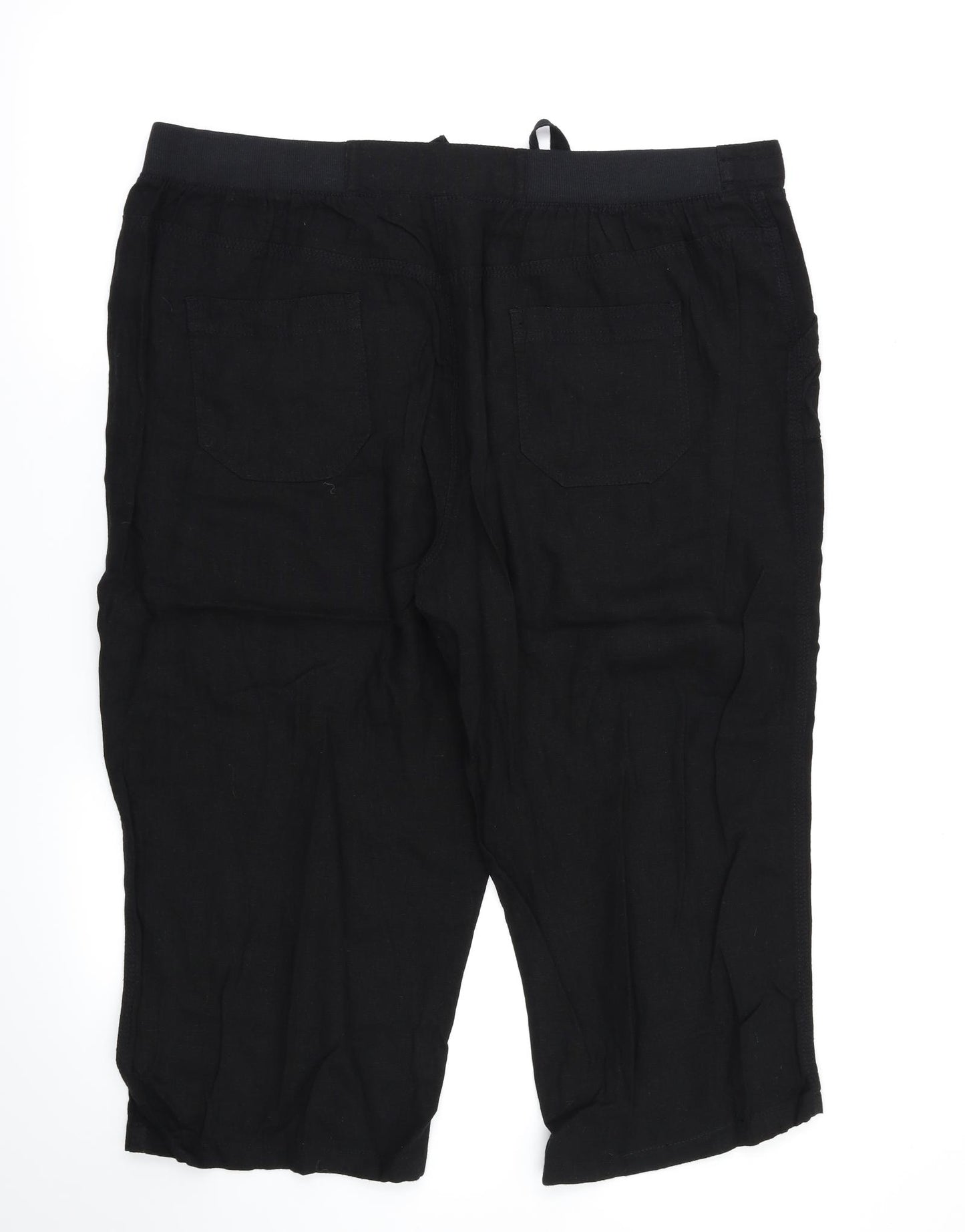 BHS Womens Black   Trousers  Size 18 L20 in