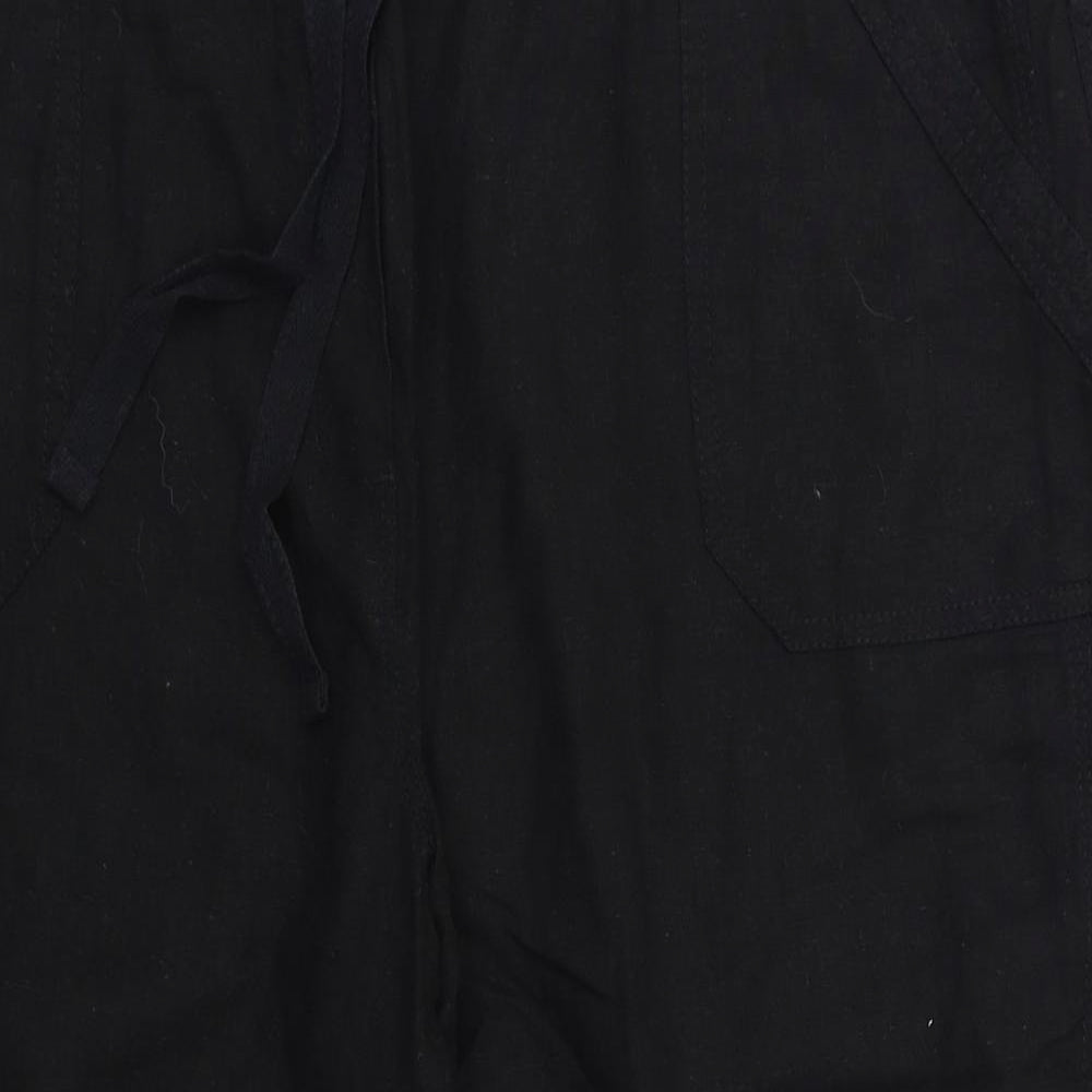 BHS Womens Black   Trousers  Size 18 L20 in