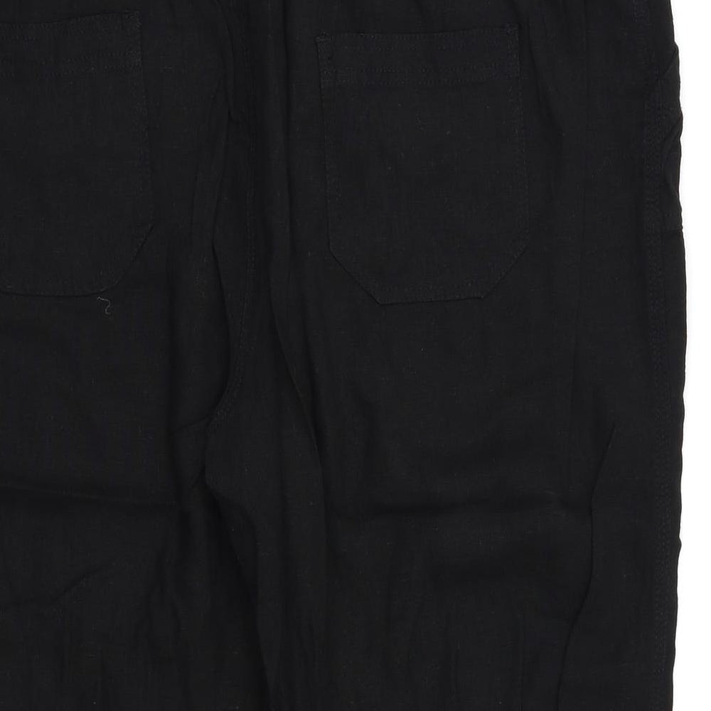BHS Womens Black   Trousers  Size 18 L20 in