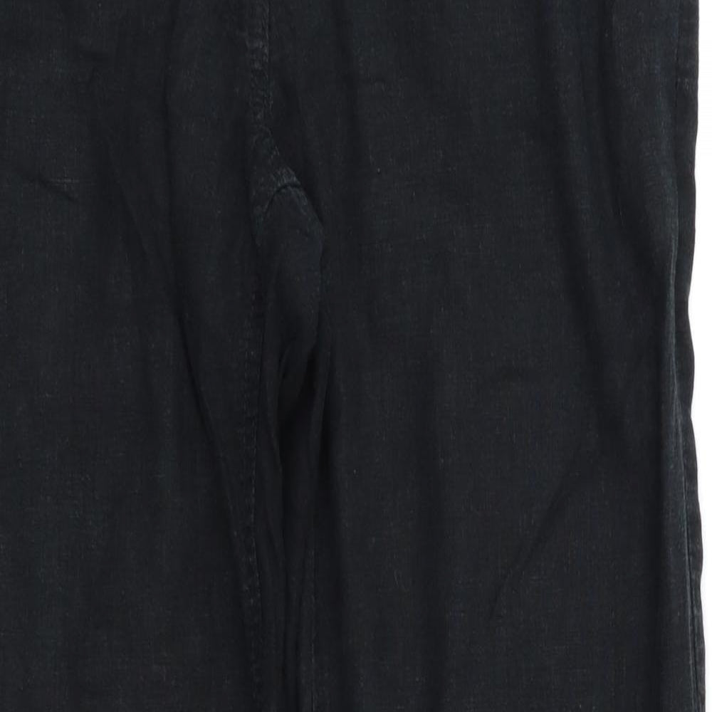 Next  Womens Black   Trousers  Size 10 L30 in