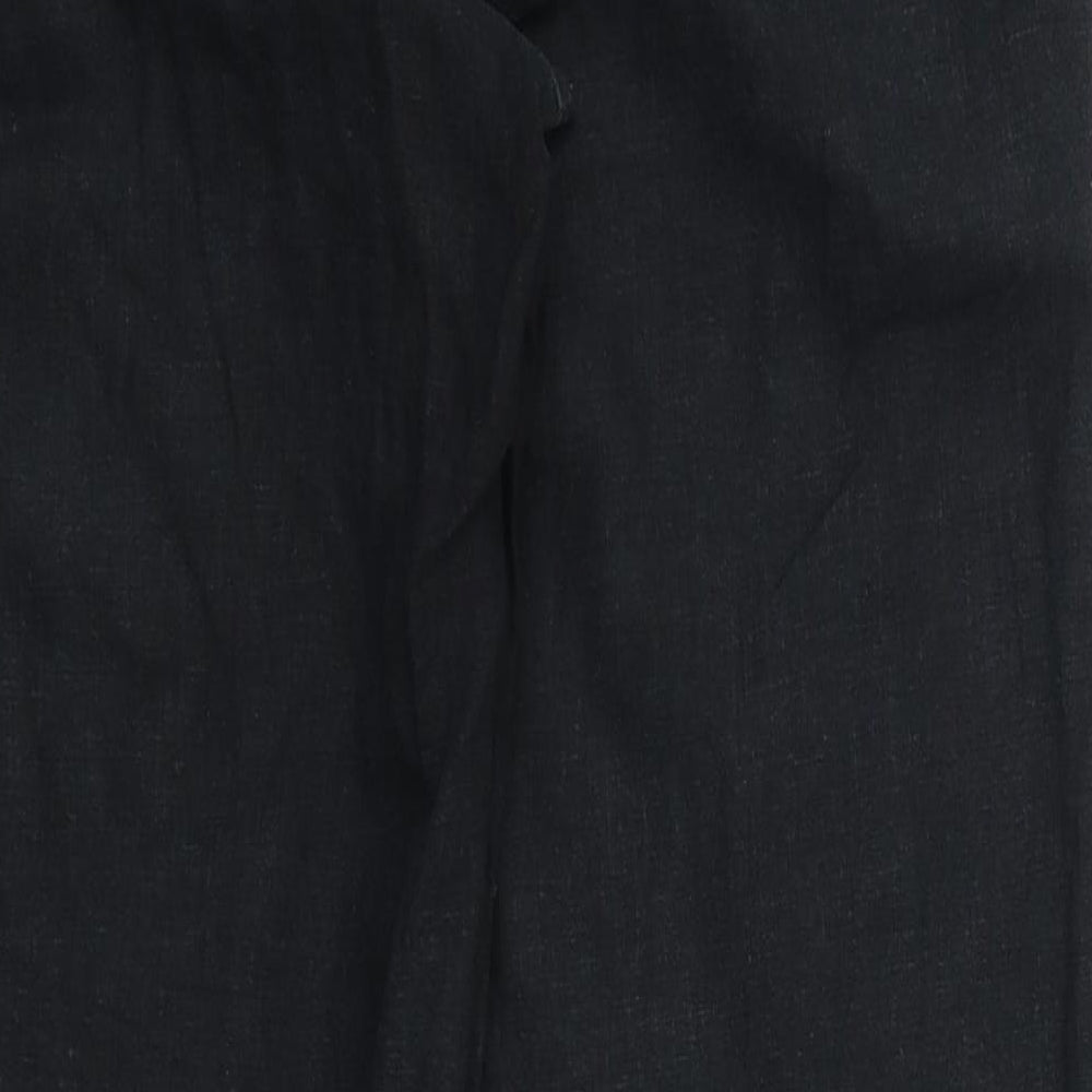 Next  Womens Black   Trousers  Size 10 L30 in