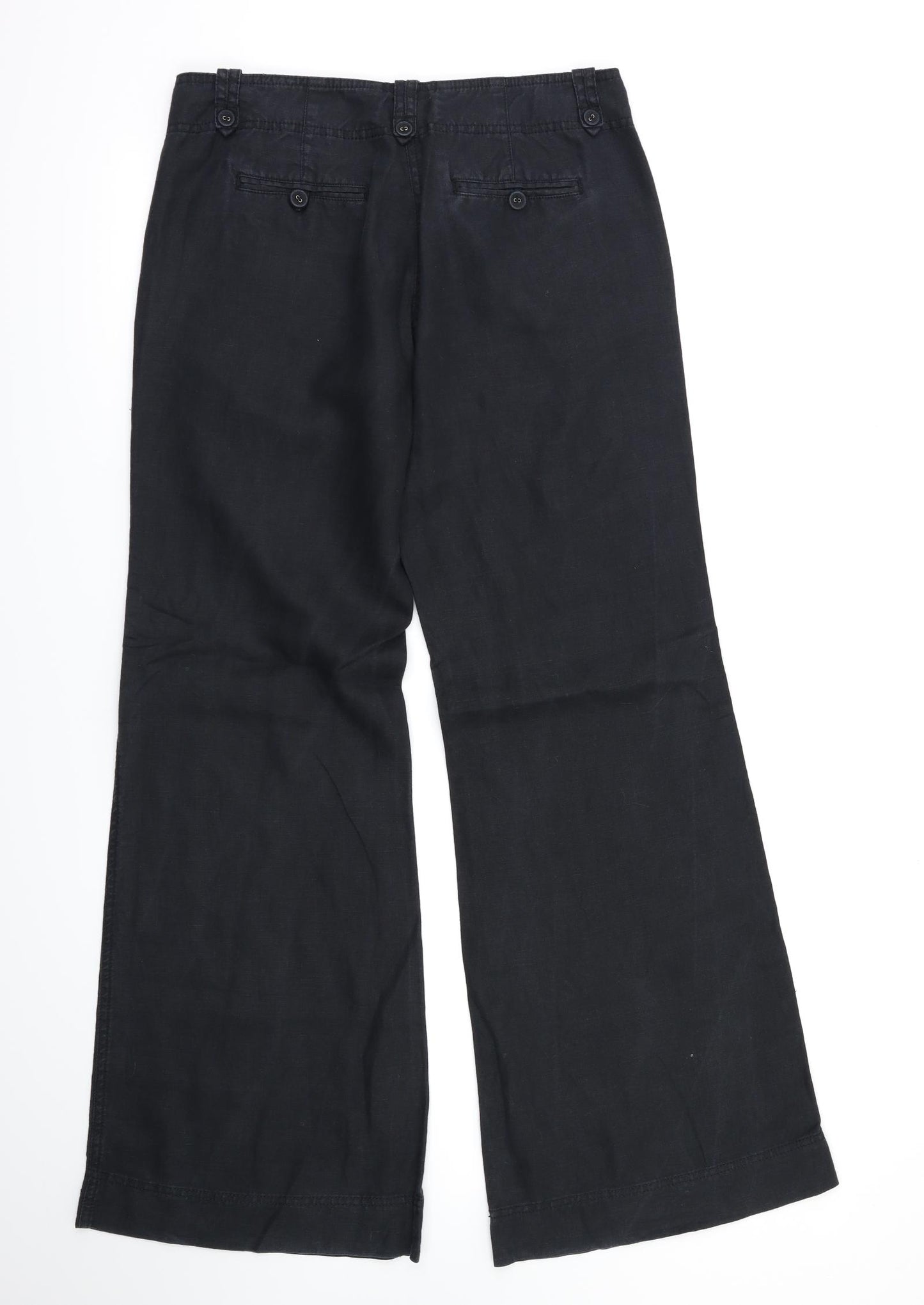 Monsoon Womens Black   Trousers  Size 10 L32 in