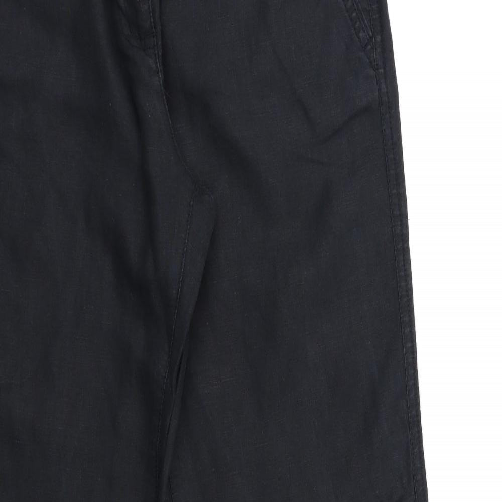 Monsoon Womens Black   Trousers  Size 10 L32 in