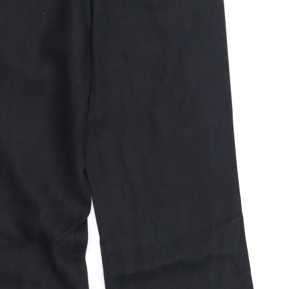 Monsoon Womens Black   Trousers  Size 10 L32 in