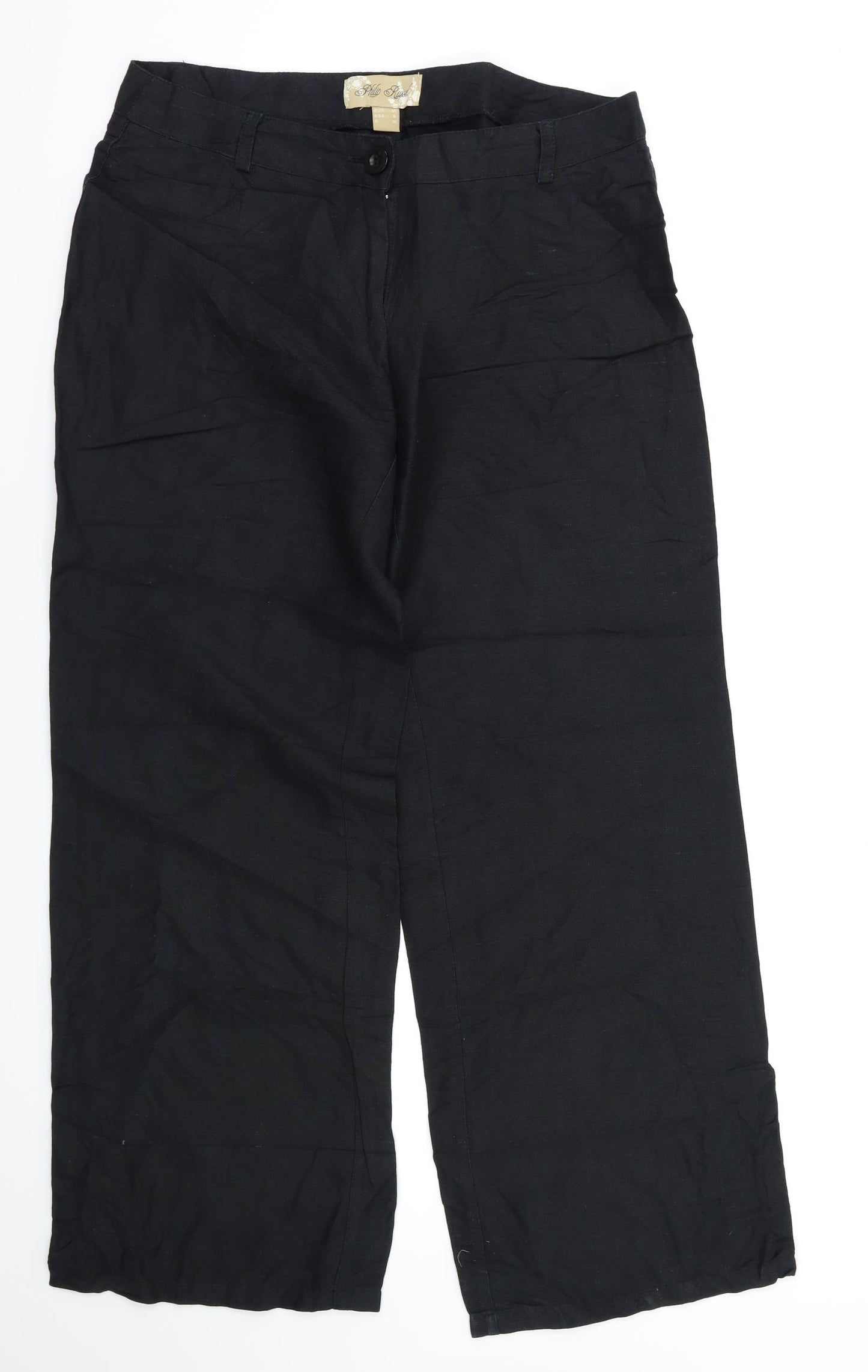 Philip Russel Womens Black   Trousers  Size M L30 in