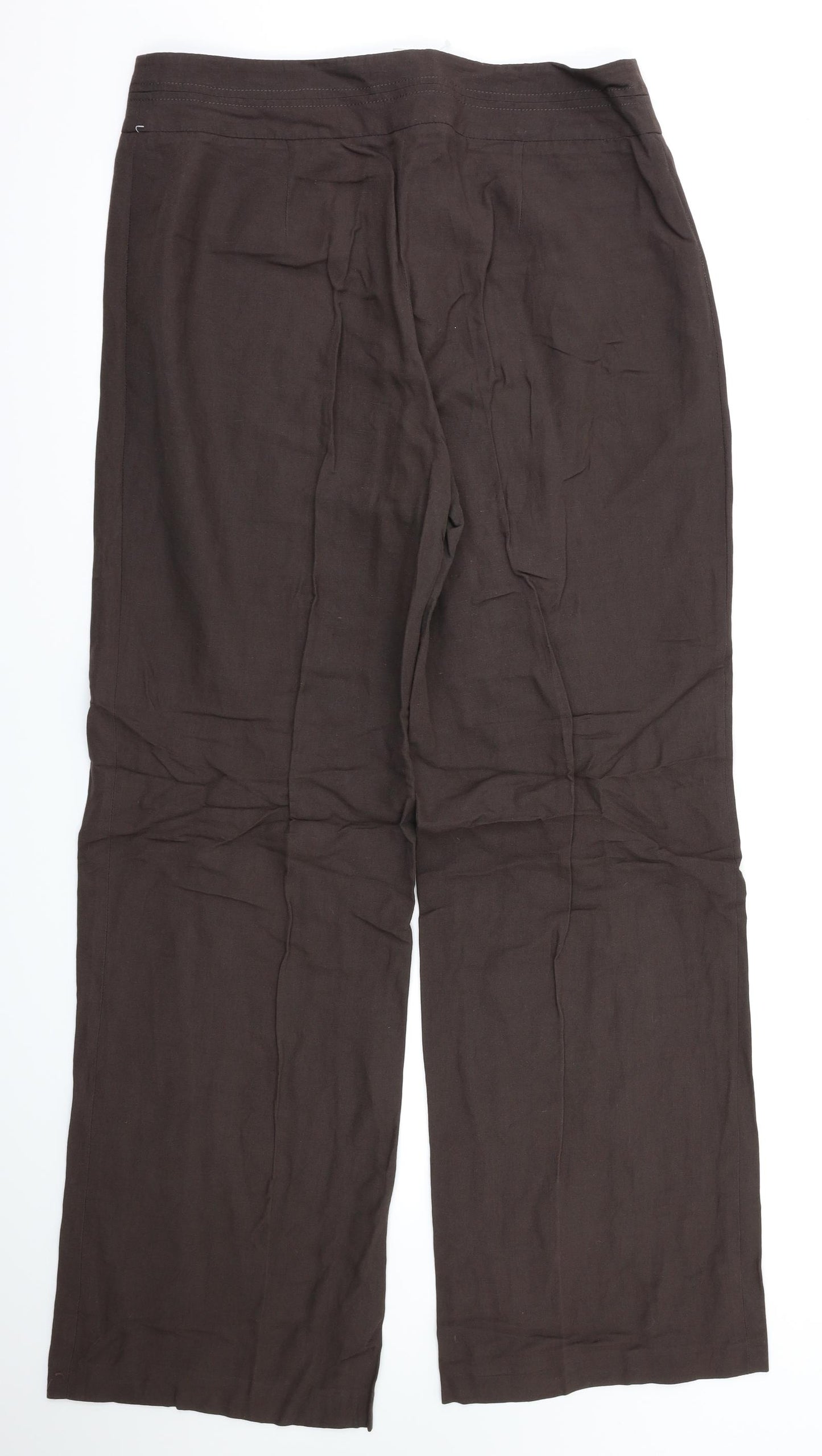 planet Womens Brown   Trousers  Size 12 L33 in