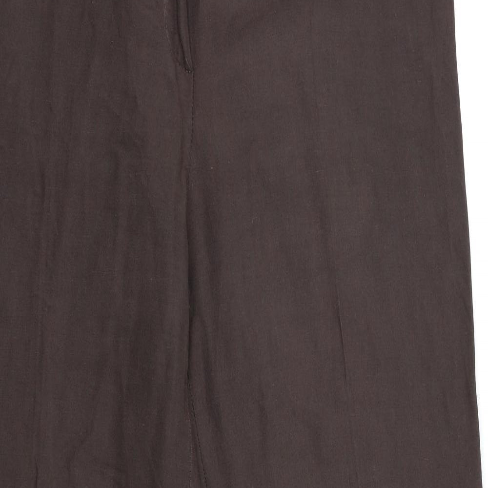 planet Womens Brown   Trousers  Size 12 L33 in