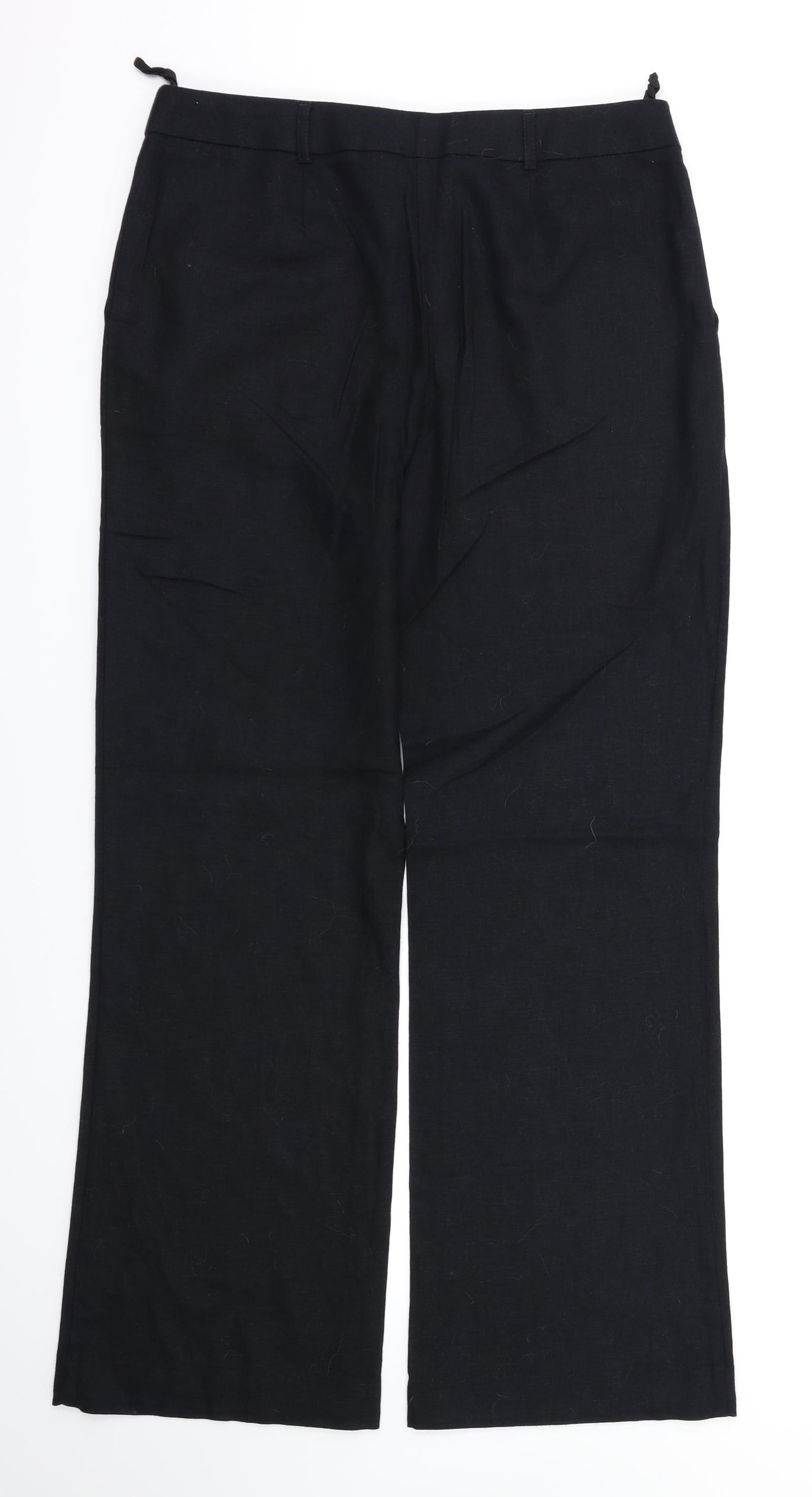 M&S Womens Black   Trousers  Size 10 L31 in