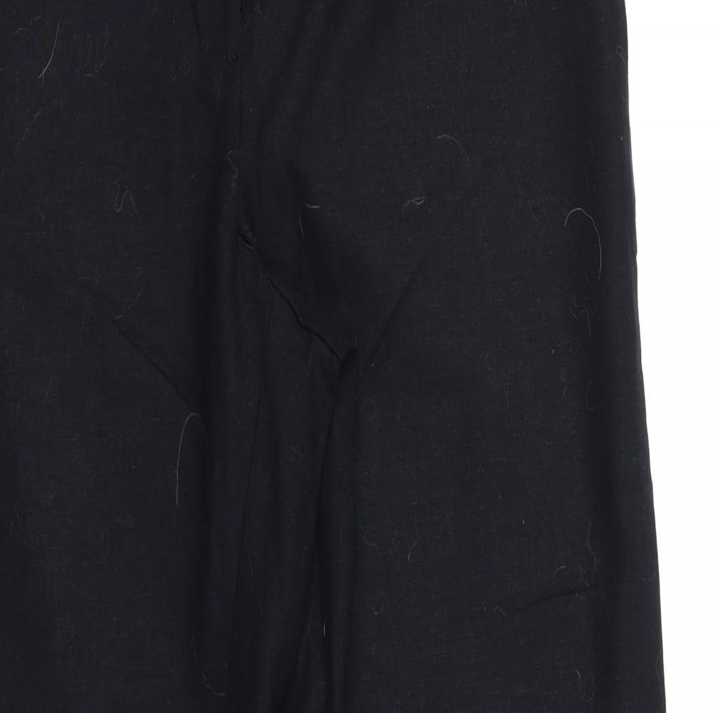 M&S Womens Black   Trousers  Size 10 L31 in