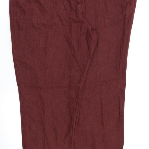 BHS Womens Red   Trousers  Size 18 L27 in