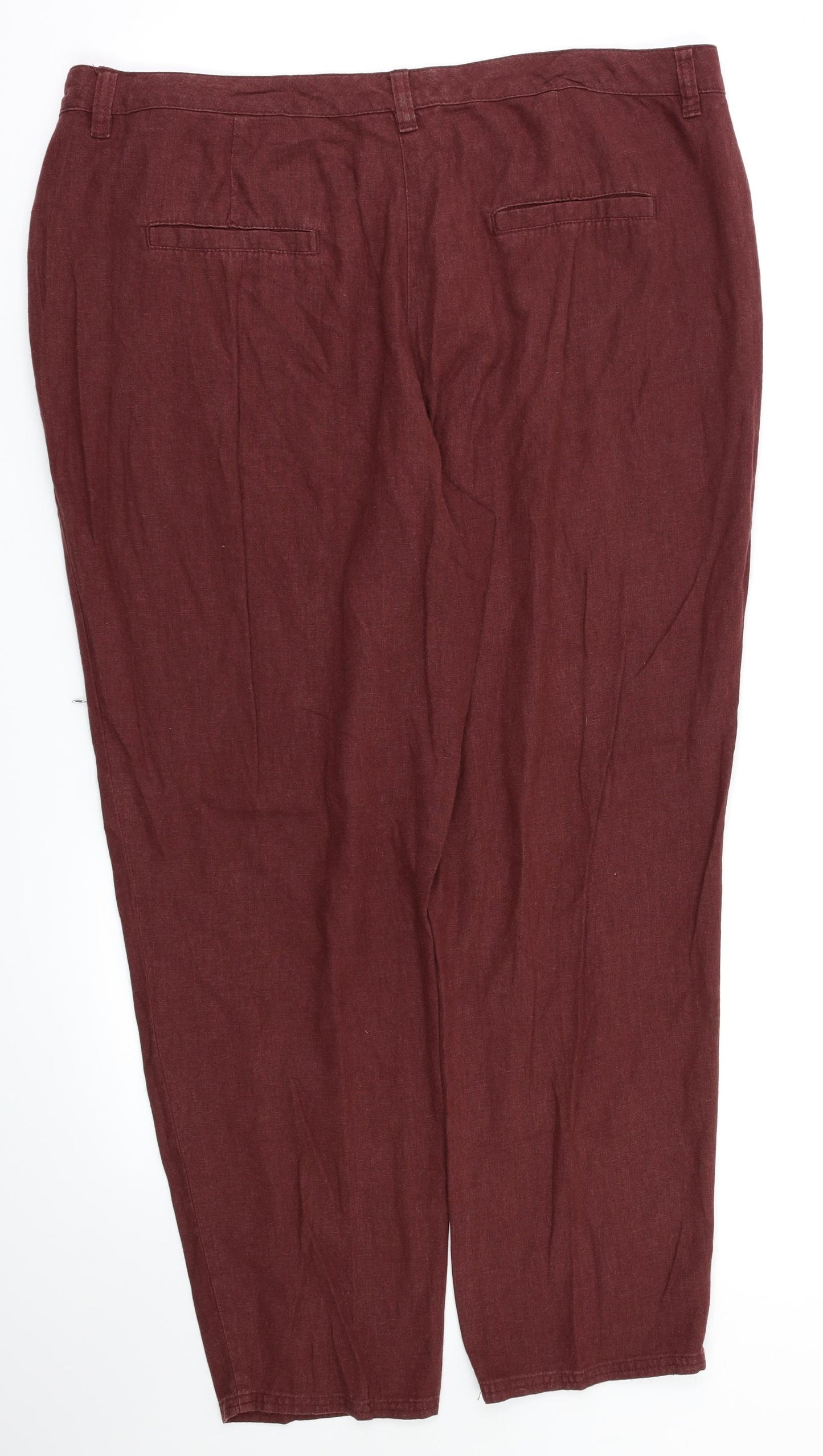 BHS Womens Red   Trousers  Size 18 L27 in