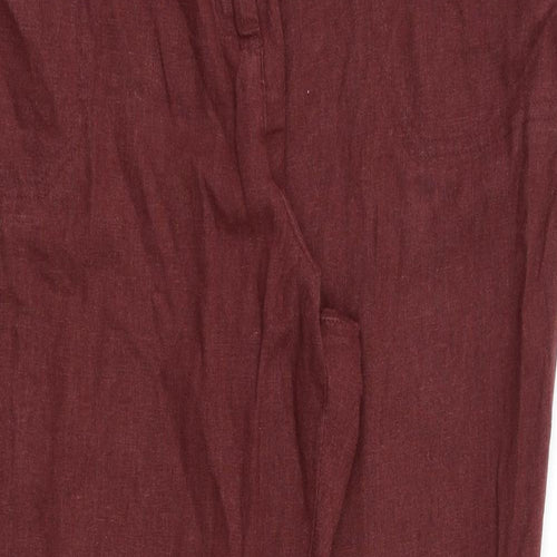 BHS Womens Red   Trousers  Size 18 L27 in