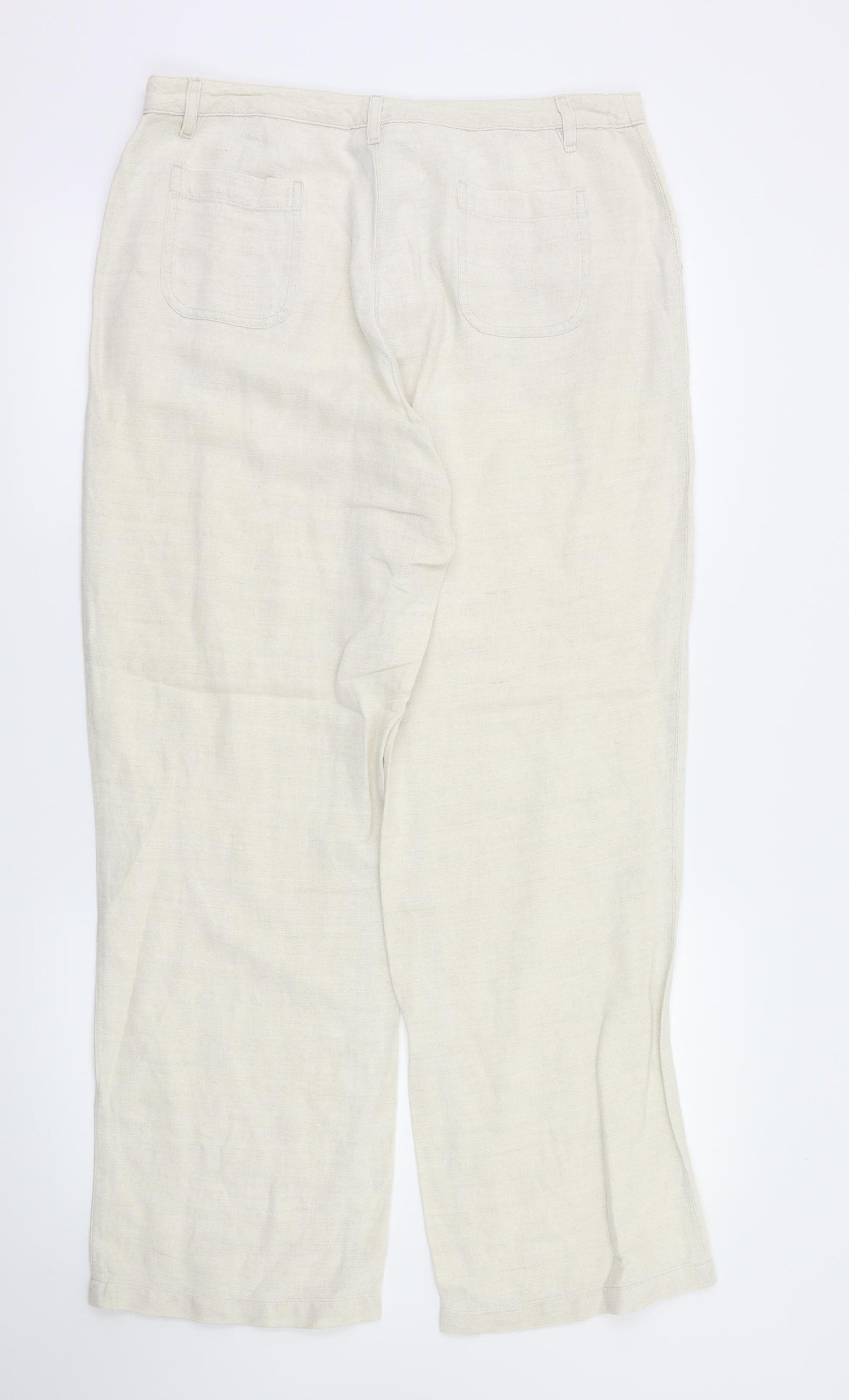 Etam Womens Ivory   Trousers  Size 16 L31 in