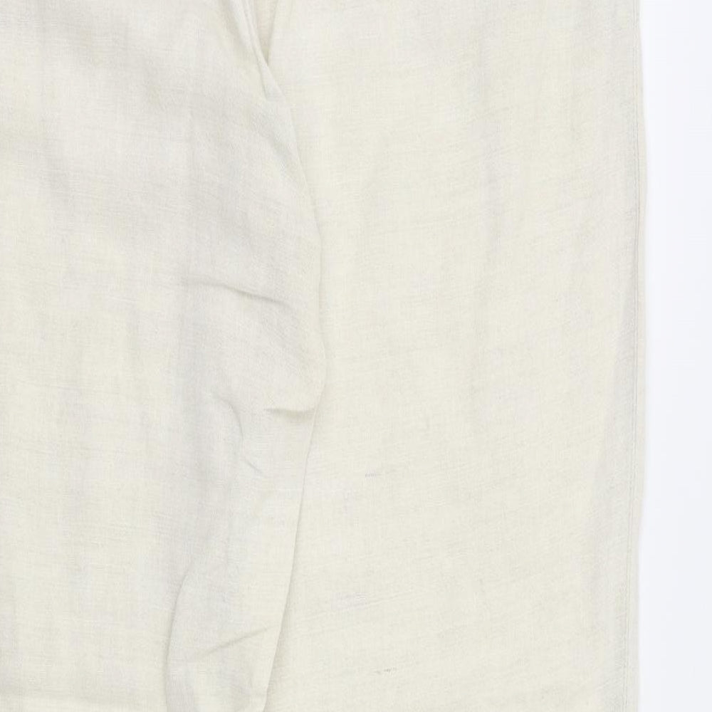 Etam Womens Ivory   Trousers  Size 16 L31 in