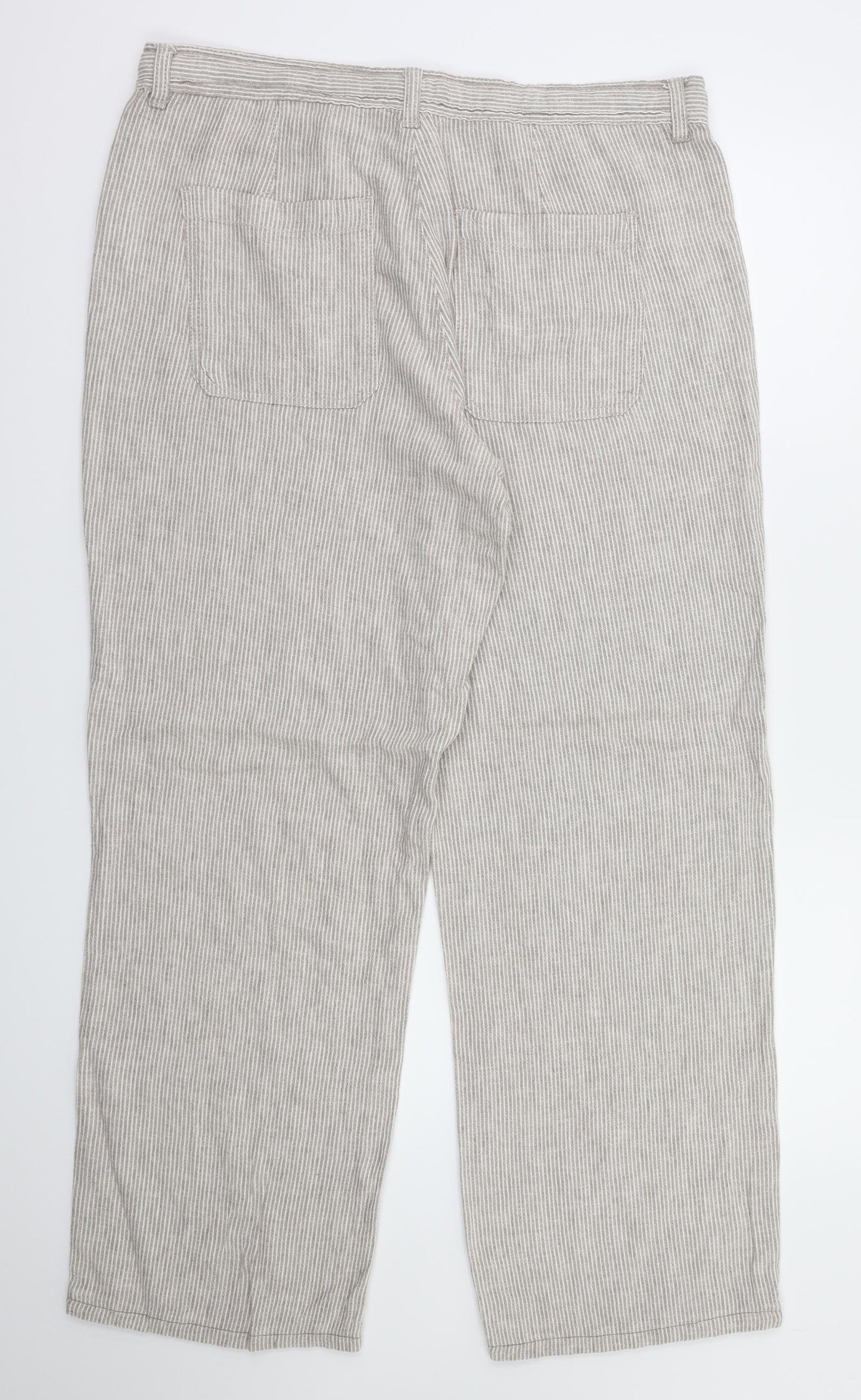 Principles Womens Ivory Polka Dot  Trousers  Size 14 L30 in
