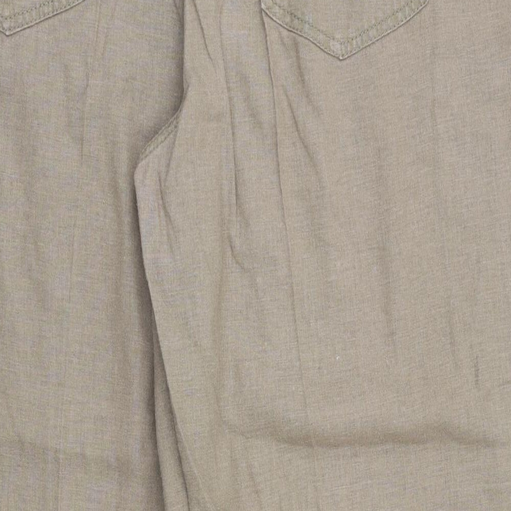 M&S  Womens Brown   Trousers  Size 16 L28 in
