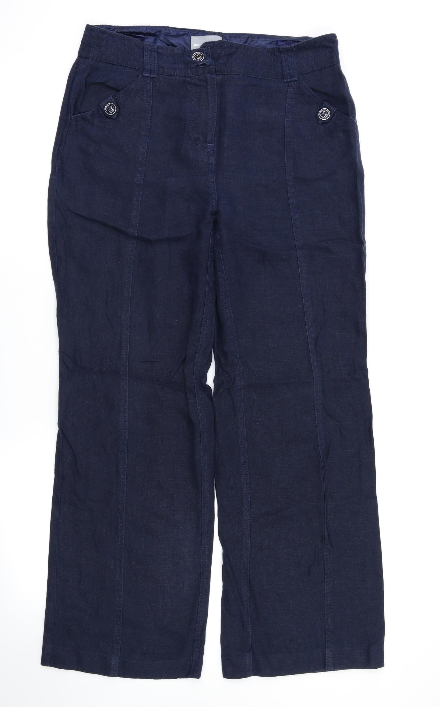 Per Una  Womens Blue   Trousers  Size 10 L29 in