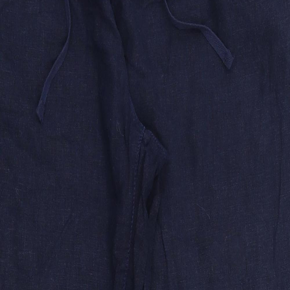 next  Womens Blue   Trousers  Size 14 L31 in