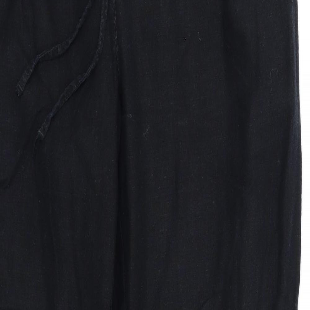 next  Womens Black   Trousers  Size 12 L29 in - Stretchy waistband