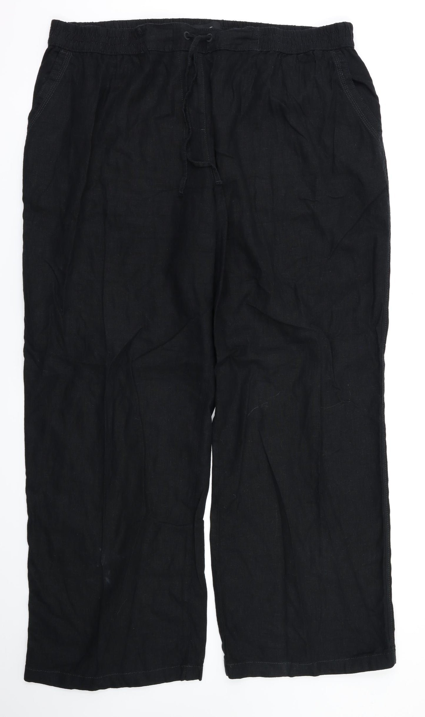 next  Womens Black   Trousers  Size 20 L32 in