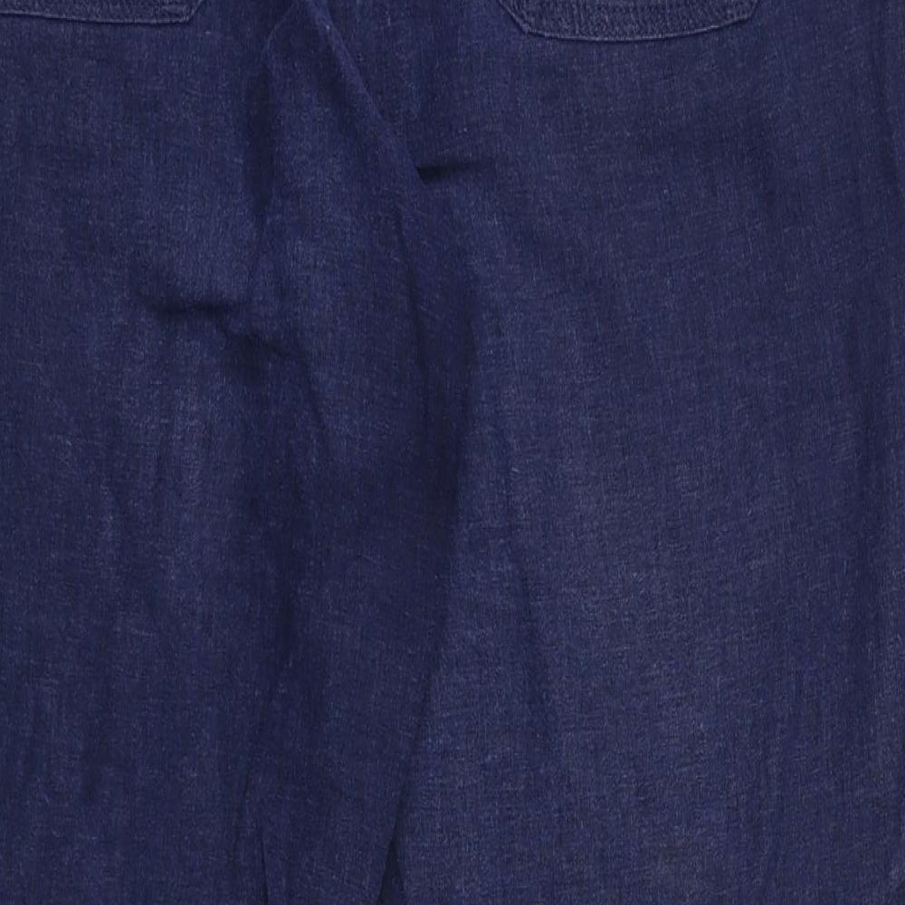 next  Womens Blue   Trousers  Size 14 L29 in